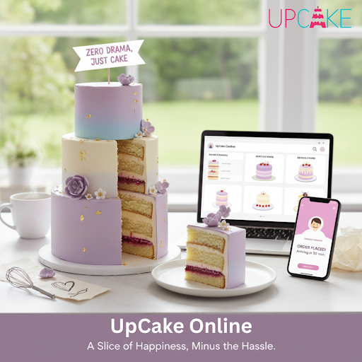 UpCake, Happiness, Smile, Online, Cake