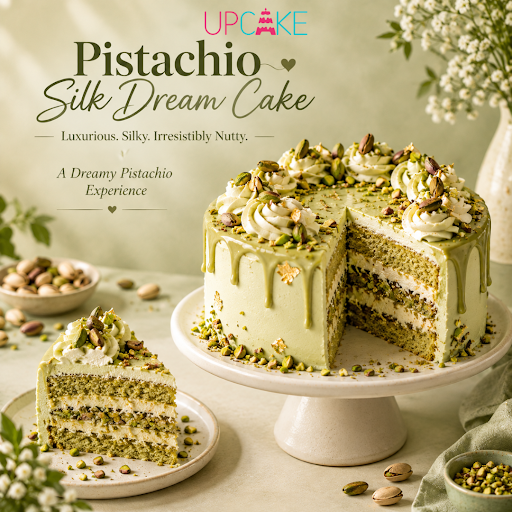 Pistachio, Silk, Cake, UpCake, Dream